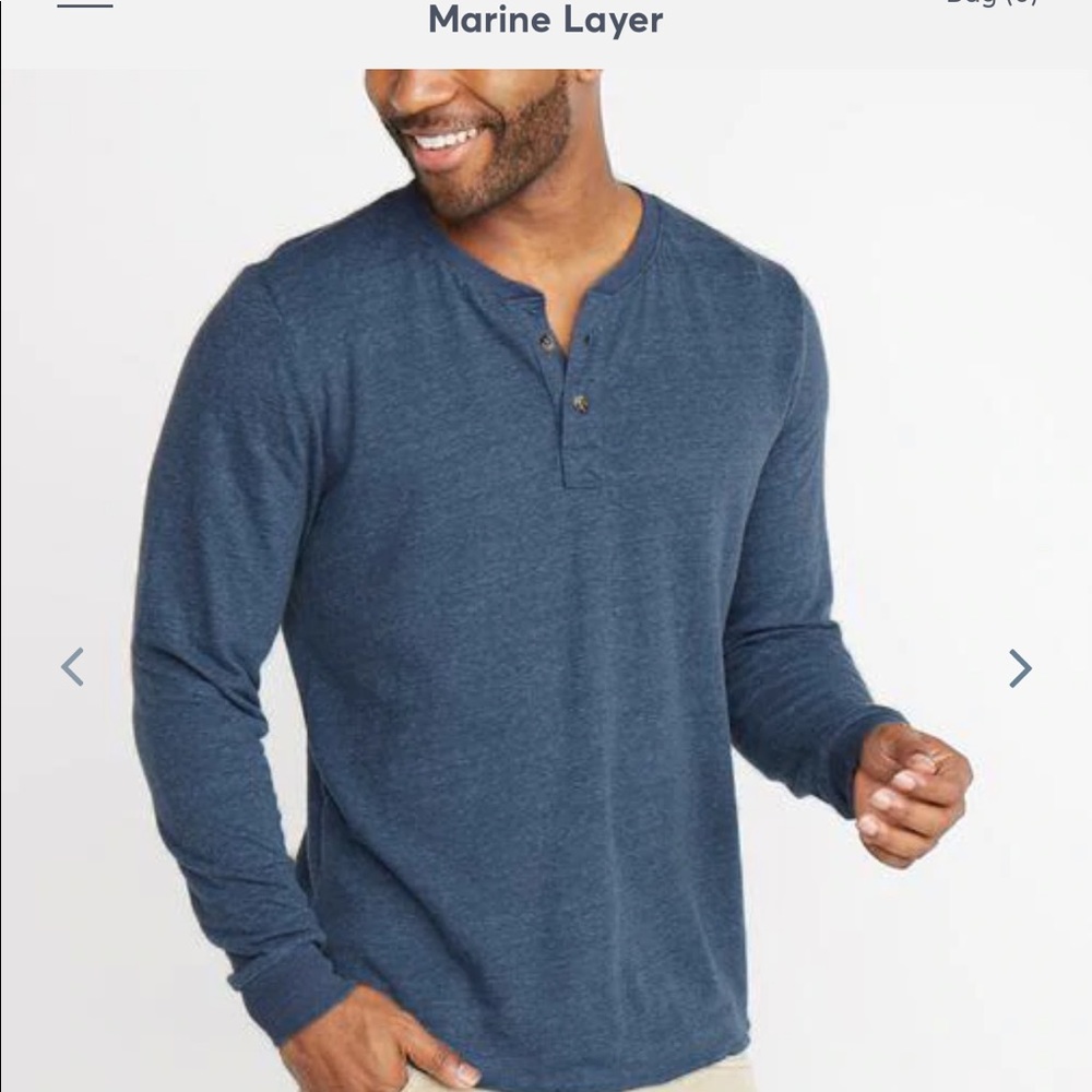 Marine Layer Men’s Large Henley